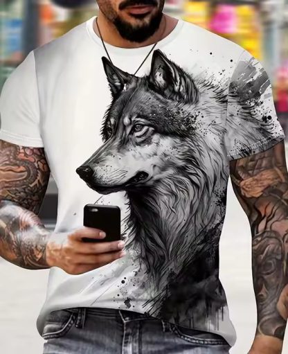 3D wolf T-shirt 006