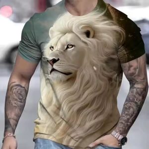 3D Lion T-shirt 001