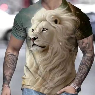 3D Lion T-shirt 001